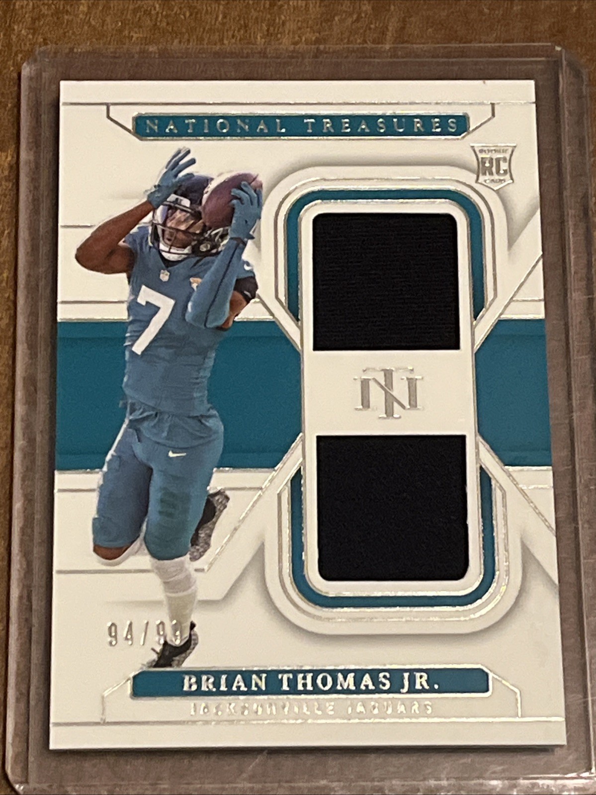 Brian Thomas Jr. 2024 Panini National Treasures Dual Patch 94/99 RC🔥🔥🔥