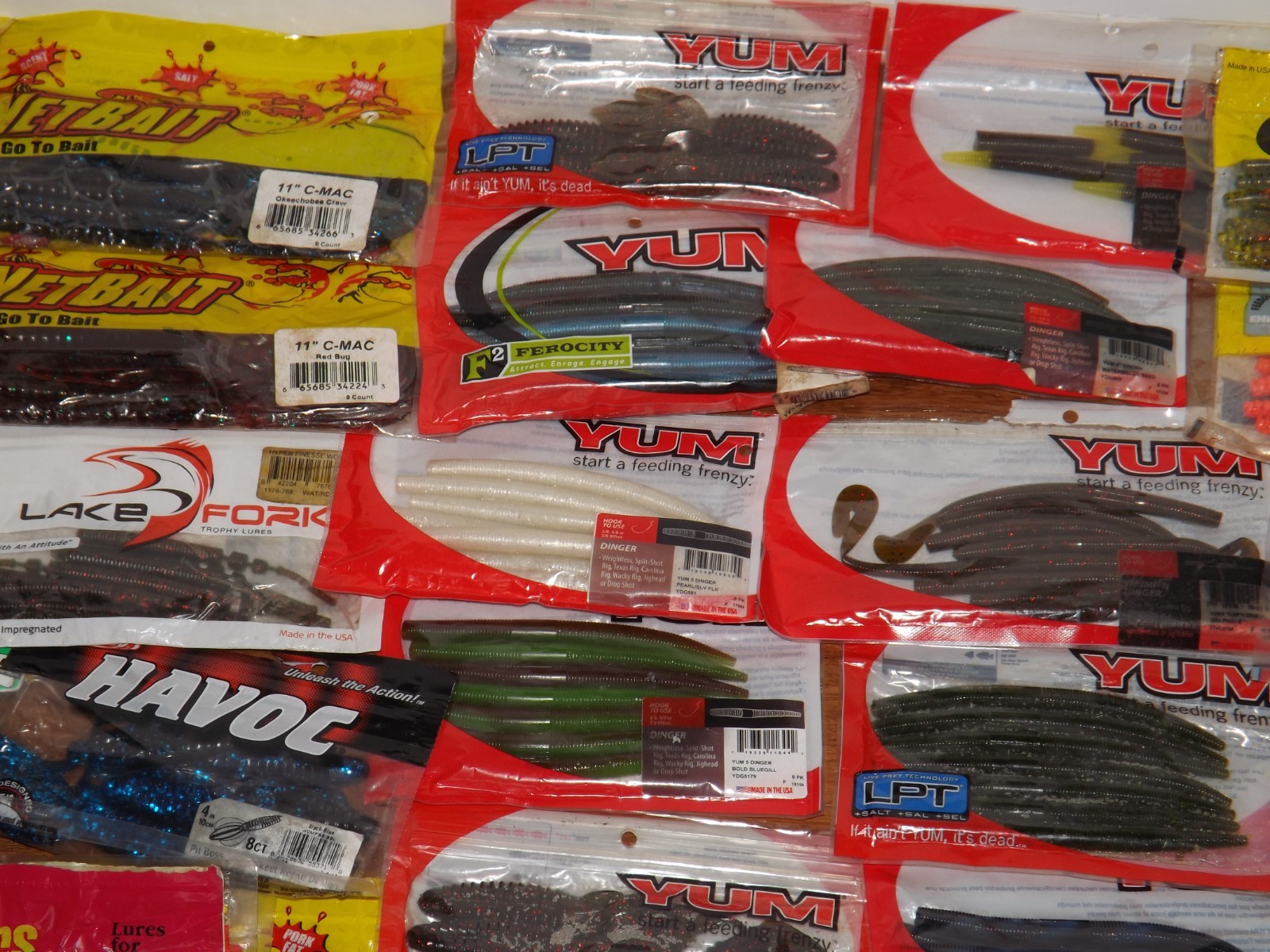 Huge fishing lot 120+ pc freshwater lures soft bait reels weights new and used - Image 12