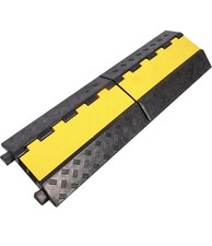 Rubber Cable Ramp Cable Protector Ramps Wire Hose Protective 2 Channel Traffic