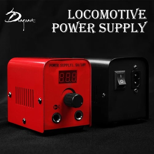 Mini Tattoo Digital Power Supply w/Padel and Clip cord - product listing photo
