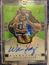 2017 Select Signatures Neon Green Prizm 55/65 Walt Frazier Auto HOF