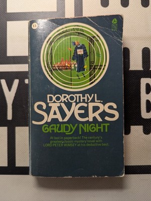 Gaudy Night by Dorothy L. Sayers 1968 Paperback VTG Mystery Lord Peter Wimsey