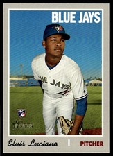 2019 Topps Heritage Elvis Luciano Rookie Toronto Blue Jays #576