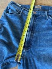 Mother The Hustler Ankle Fray Denim Jeans High Rise Home Movie Sz 31