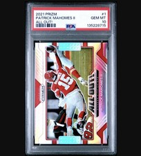 2021 prizm patrick mahomes ll All Out! #1 GEM MINT 10 