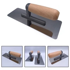 Ergonomic handle smooth and even application flat drywall trowel for stucco