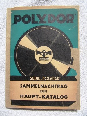 1931-33 GERMAN POLYDOR Schallplatten Sammelnachtrag SUPPLEMENT RECORD CATALOG