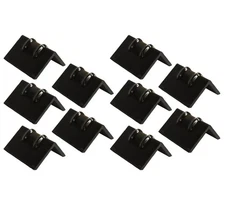 (10 Pack) Steel Edge Protector w/ Rubber Coating on Back - 6"