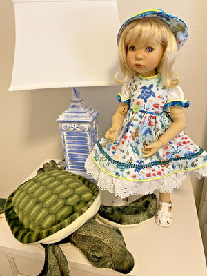 Meadow BJD Doll 20'' Sunkissed ARDYN artist signed -  wig,outfit,shoesCOA,blanket