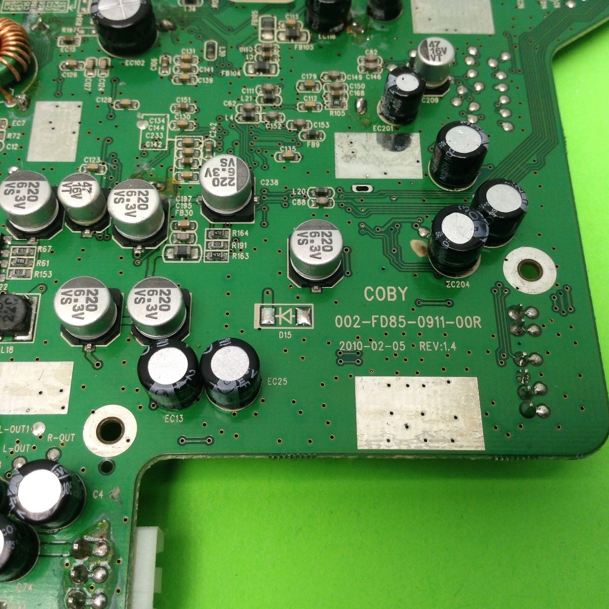 Coby TFDVD8509 DVD Player Main Input Board Main Logic Board 002