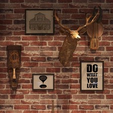 Okydoky Peel and Stick Wallpaper, Rustic Red Brick 17.7" x 236",