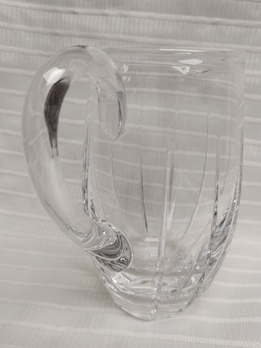 Hermosa jarra de cristal cortado de 24 OZ, en el patrón lírico de Atlantis 6 1/2" - Imagen 9 de 10
