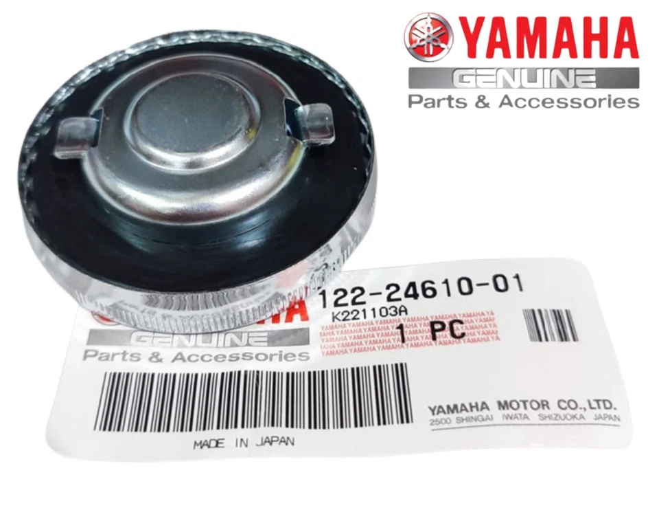 NOS YAMAHA GT80 GT1 GTMX MX80 OEM CROMO GASOLINA TANQUE TAPA 122-24610-01-00 Foto 4 de 4