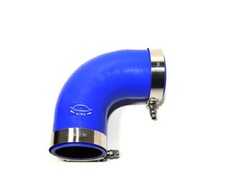 4-ply Reinforced 2.75 Id 90 Degree Elbow Silicone Hose T Bolt Clamp Blue