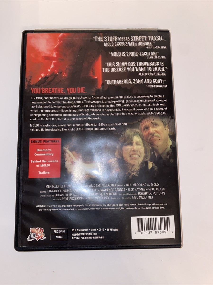 Mold DVD 2013 Horror Sci Fi Wild Eye Neil Meschino Ardis Campbell