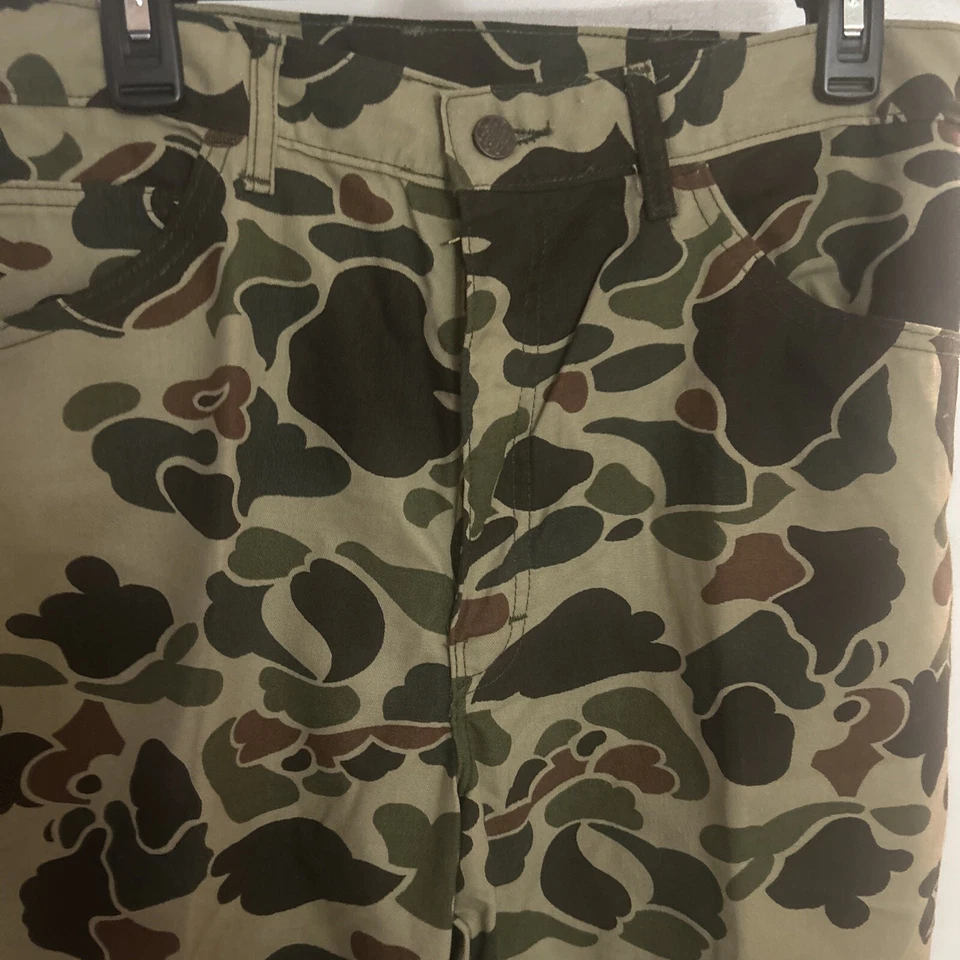 New Walls VTG 80's Pants Camo Duck Hunting USA Straight Leg Men 36x32 Tall NOS - Image 3 of 4