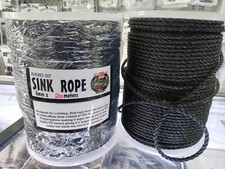 Black Sink Rope 6mm x 200mt coil for crabbing FREE POSTAGE
