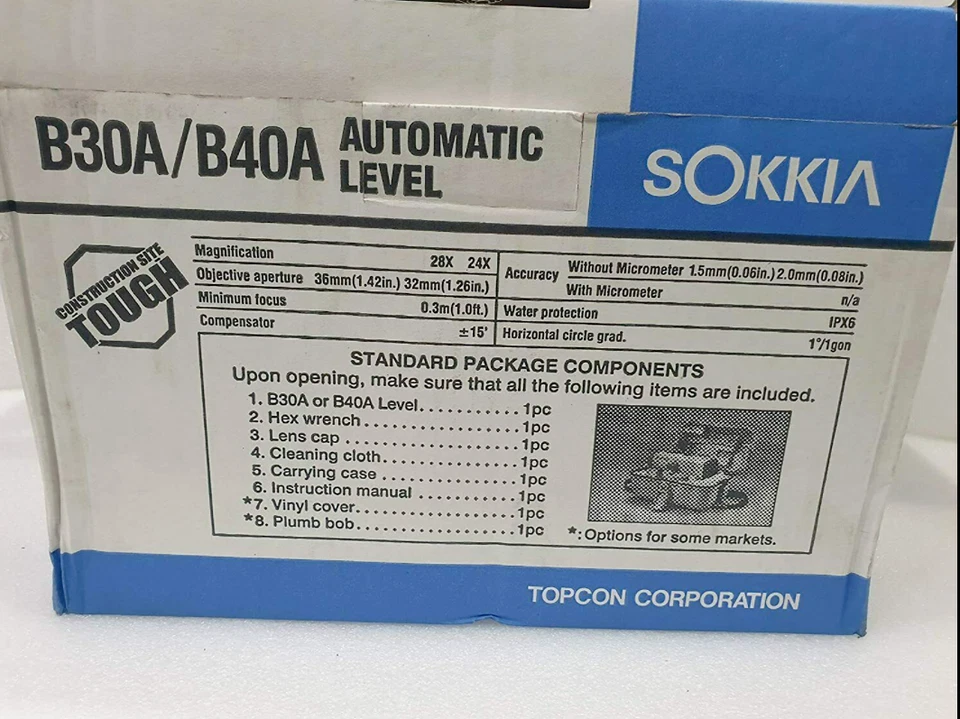 Máquina niveladora automática SOKKIA B-40A para topografía y topografía de tierra Foto 3 de 4