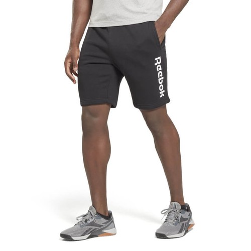 Pantalones Cortos de Correr REEBOK Entrenamiento Gimnasio Informal Jersey Negro Sudor Largo Talla Corta Para Hombre - Imagen 4 de 10