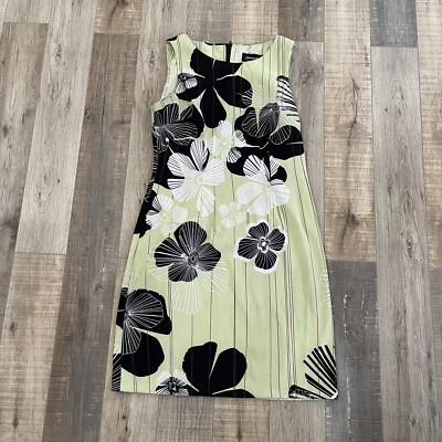 Connected Apparel Dress Size 8 Green/Black/White | eBay
