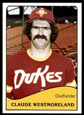 1979 TCMA Claude Westmoreland #21 Team Card Albuquerque Dukes