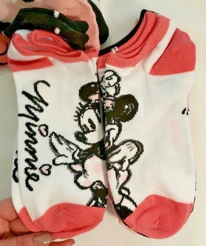 Disney 5 Pairs Women’s Juniors OSFM No Show Socks Minnie Mouse NWOT ~ Cute! - Picture 7 of 7