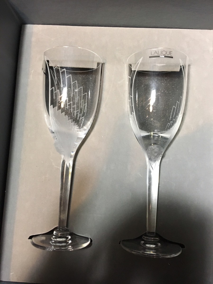 LALIQUE ANGEL CHAMPAGNE FLUTE GLASSES PERFECT WITH PERFECT LALIQUE ANGEL CHAMPAGNE FLUTE GLASSES PERFECT WITH PERFECT