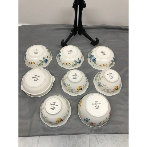 Lenox Farfalla Prato Varie Ciotole Set di 12 Ciotole per Pasta, Insalatiere, Riso - Foto 7 di 9