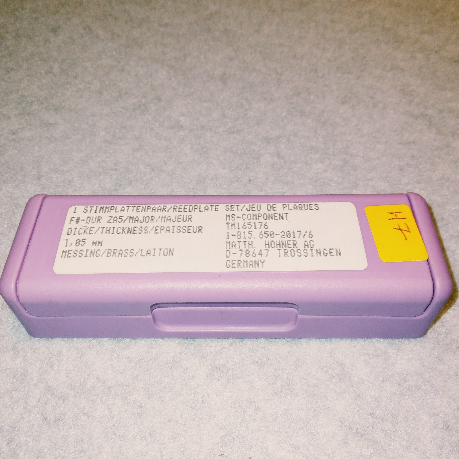 Hohner Harmonica Reed Plates in Original Box with Screws 1.85mm F