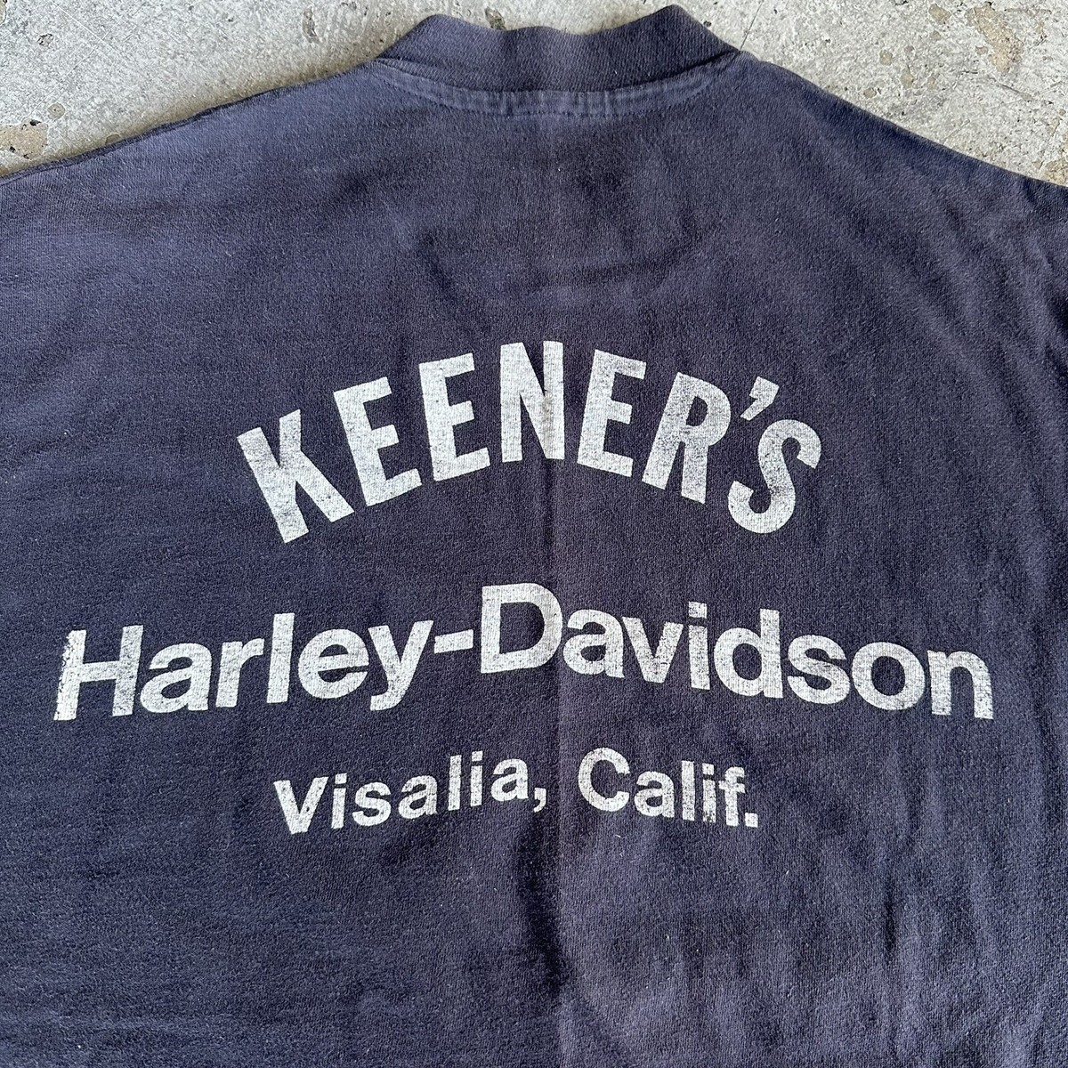【原価ぶっ壊し割引】70年代のジャージーTシャツ Vintage 70s Harley Davidson Anti Japan Arm Crushing Tee 3D