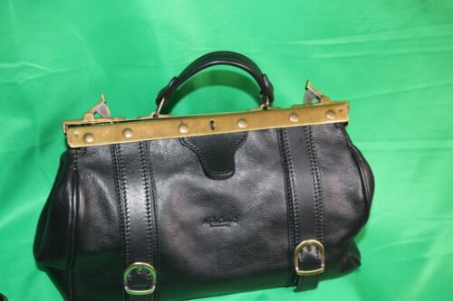 English Gladstone Leather Bag 1920