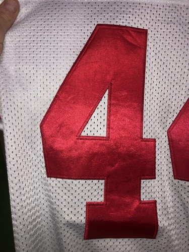 NWT Ahmad Bradshaw #44 NEW YORK GIANTS Super Bowl XLVI White Jersey Mens 50 READ - Picture 21 of 24