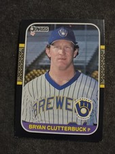 1987 Donruss Bryan Clutterbuck Rookie Milwaukee Brewers #397 Baseball Card. rookie card picture