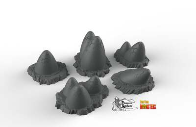 Magical Eggs - Print Your Monsters Fantastic Plants and Rocks Resin Terrain Warg