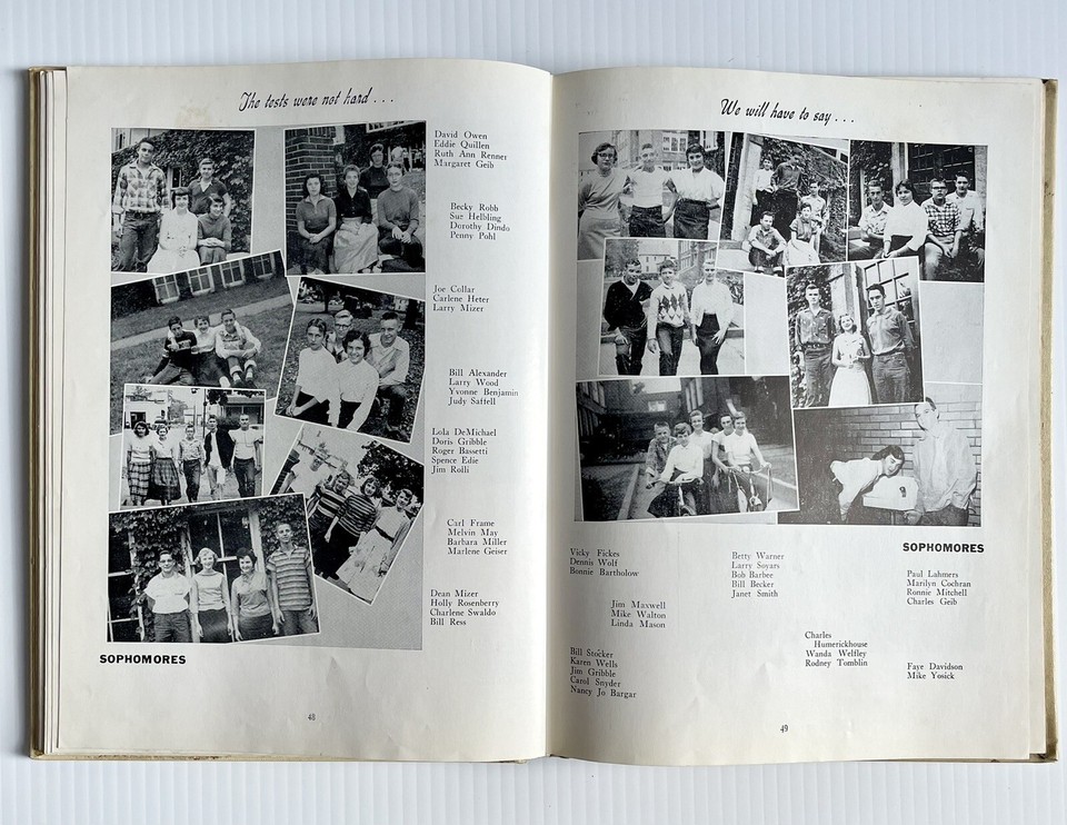 1956 Delphian Yearbook New Philadelphia High School New Philadelphia