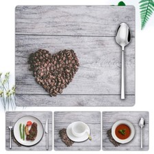 1 pcs PU Leather Placemats Dining Table Mats Dinner Home Kitchen PlaceMat  UK