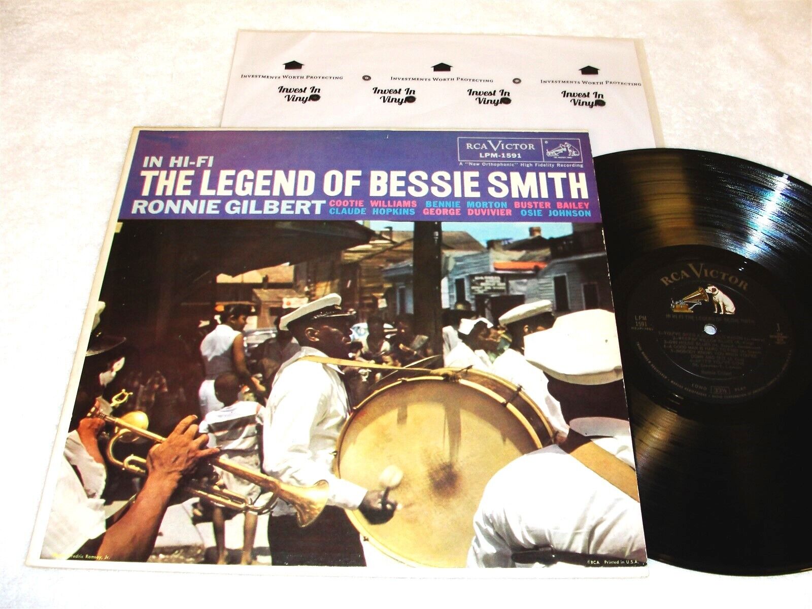 Ronnie Gilbert "The Legend of Bessie Smith" 1958 Jazz LP, Nice EX!, Original RCA