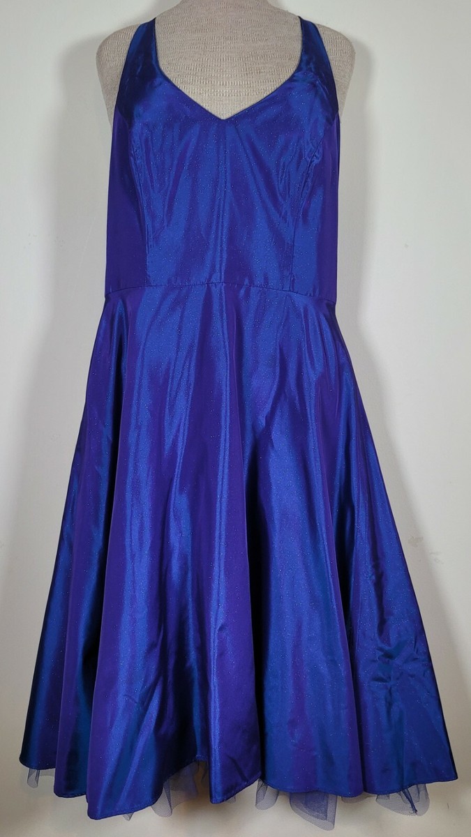 princess polly baby blue dress City Triangles Formal Dress Iridescent Sparkle Blue Purple Halter Size 11 /  12