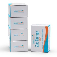 1 Pyrithione Zinc ZNP Bar Soap - DermaHarmony 4 oz 5 Bars 