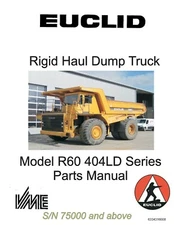 Euclid R60 404LD Series Parts Manual