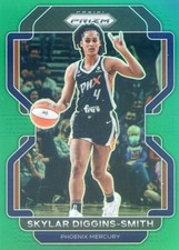 2022 Panini Prizm WNBA SKYLAR DIGGINS-SMITH #104 GREEN PRIZM MERCURY STORM