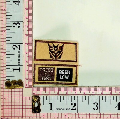 Transformers Control Panel Cosplay Jacket Vest Hat Patch Crest Badge