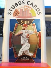 2022 Panini Select Premier Level Zack Wheeler #187 BLUE