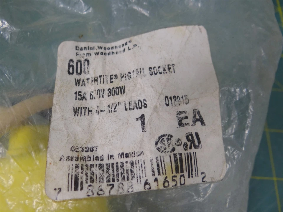 Woodhead Category 600 Water-Tight Pigtail Socket  - Image 2 of 4