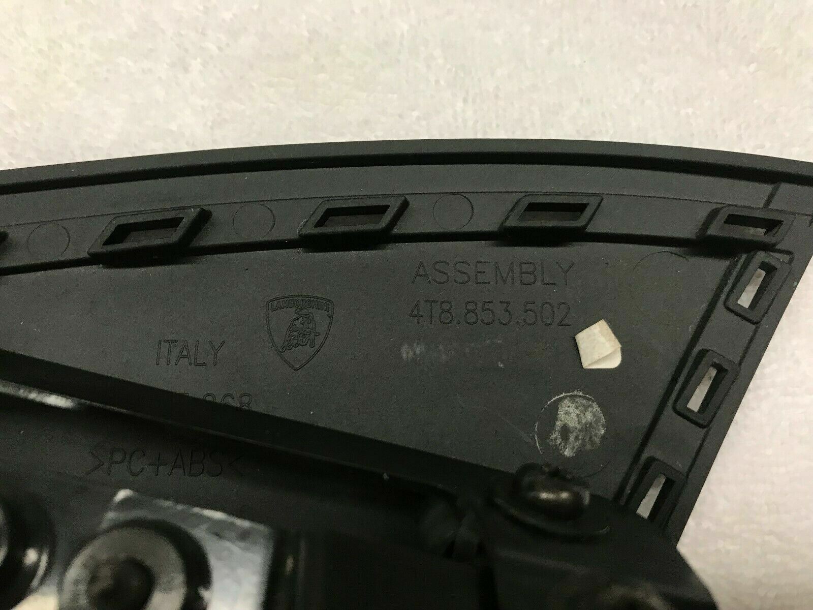 LAMBORGHINI HURACAN LP610 REAR PASSENGER RIGHT SIDE FENDER MOLDING OEM 4T8853502