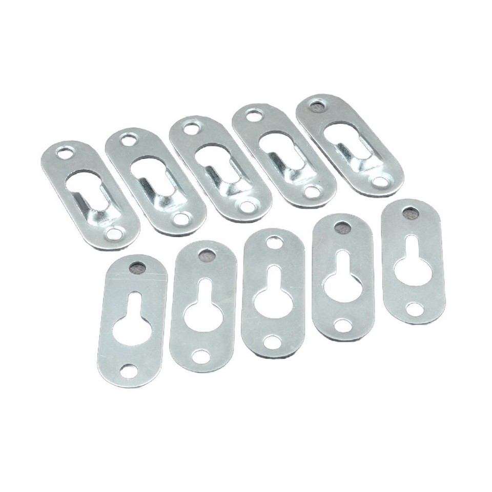 BlissfulAbode Schlüsselloch-Aufhängerplatten Set | 20 Stück Mit Schrauben Für Regale & Bilder