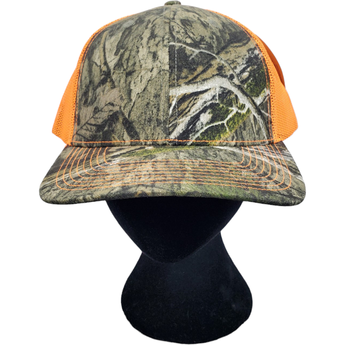 モッシーオーク　長袖　帽子 Mossy Oak OC771CAMO Trucker Hat Cap Mens Size XL Orange Camo