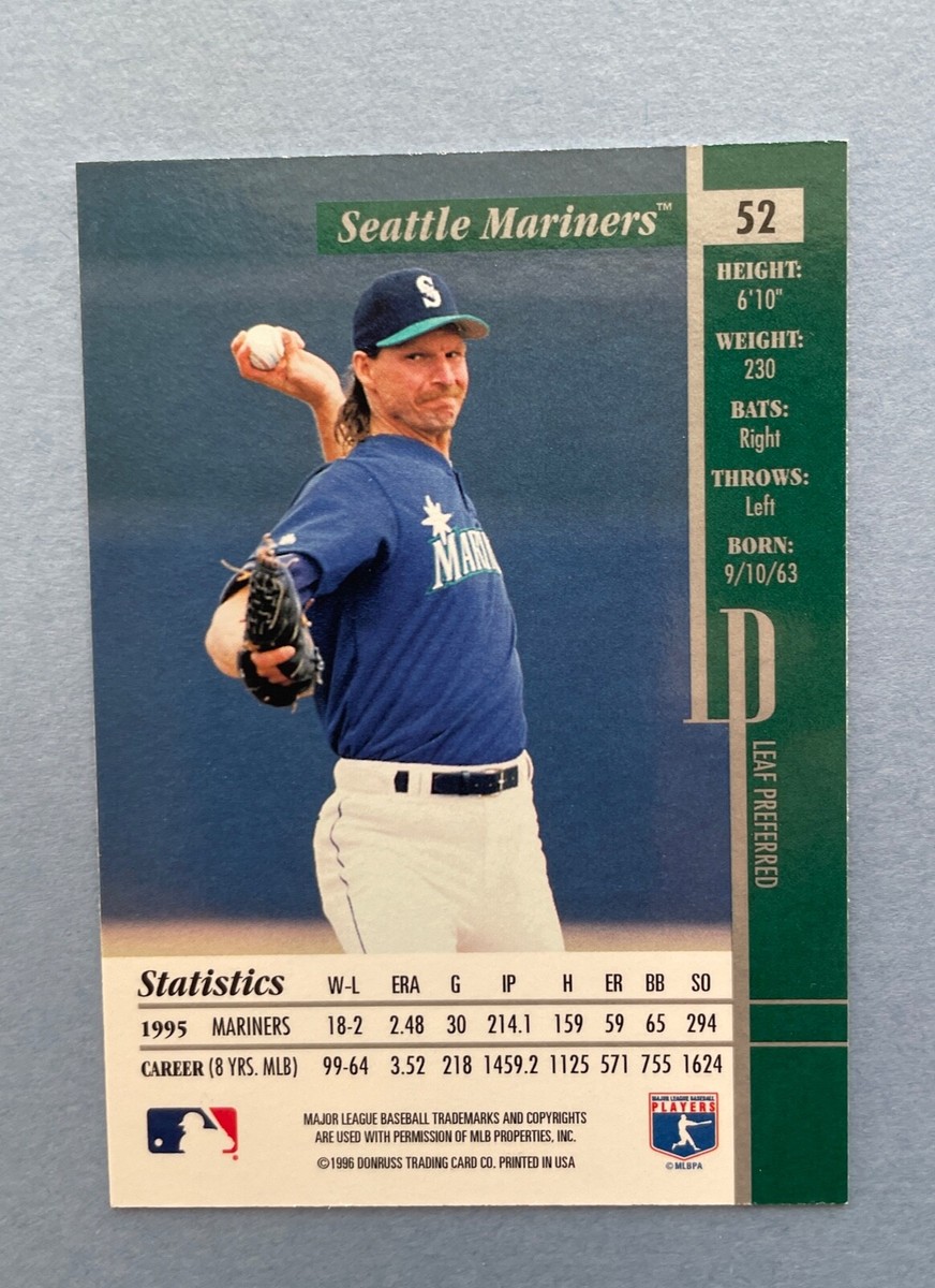 1996 Leaf Preferred Baseball Randy Johnson #52 Seattle Mariners | eBay