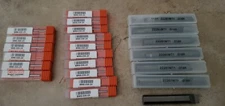 Micro 100 Carbide Endmill lot SME-020-2X qty 6 BMS-035-2x qty 10 + boring bits 7