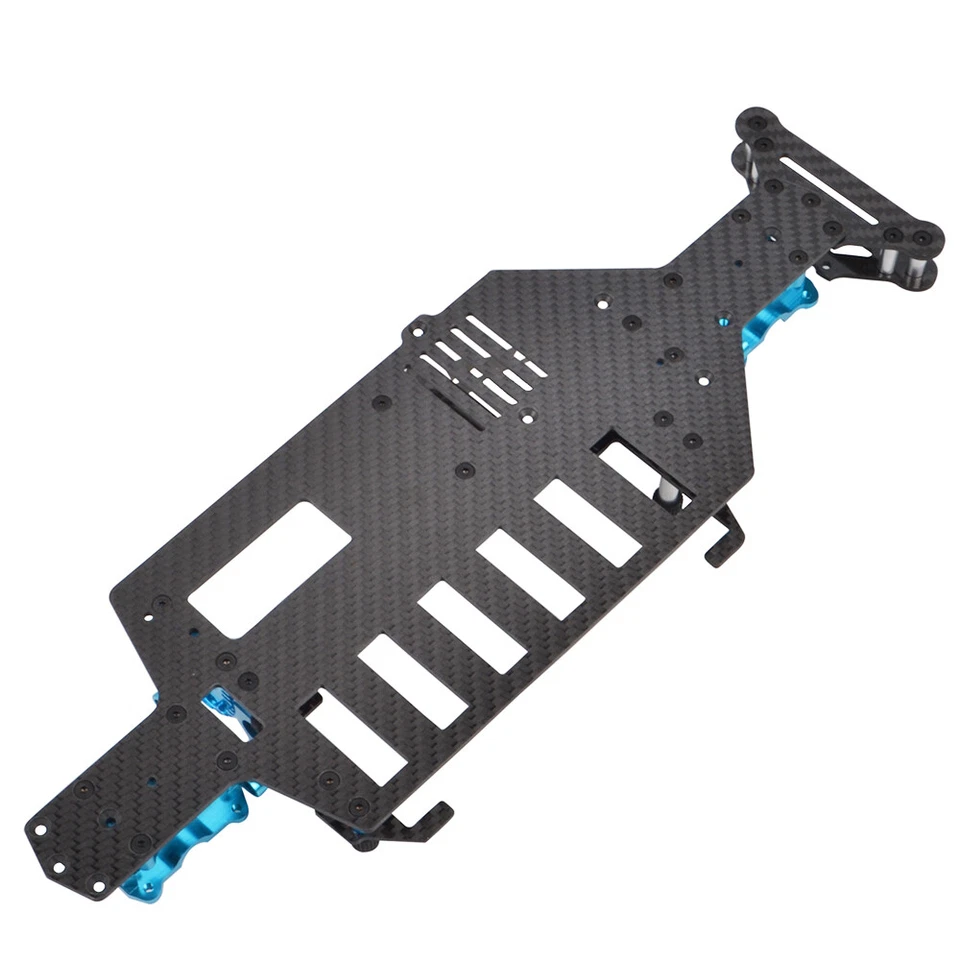 Aluminiumlegierung Chassis Kit FÜR 1/10 Tamiya TT-02 TT-02D TT-02R Upgrade Parts - Bild 2 von 4